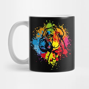 Boxer watercolor Mug